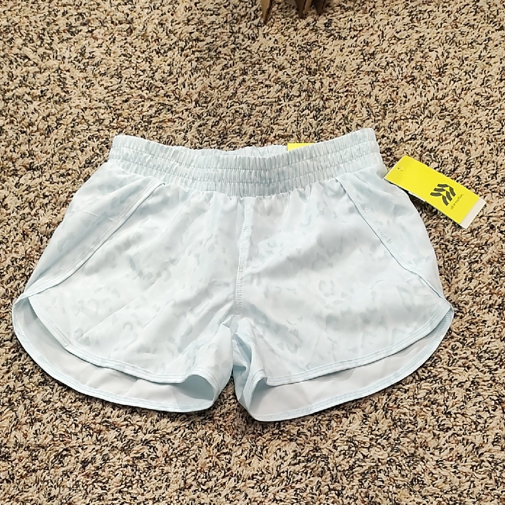 All In Motion | Girls Light Blue Athletic Shorts